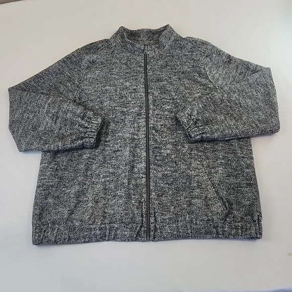 CJ Banks Marbled Bomber Style Jacket. Size 2X - Picture 3 of 9